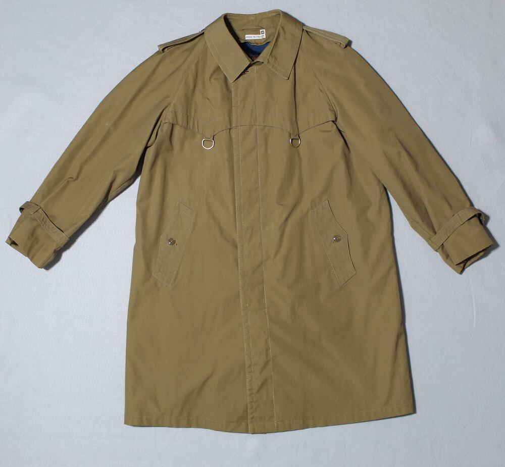 Vintage An Original Imported All Weather Trench Coat Men's 38R Made in Italy